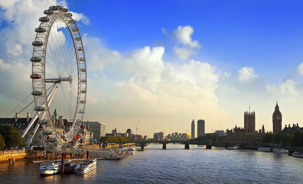 business water prices - London Cityscape with London Eye