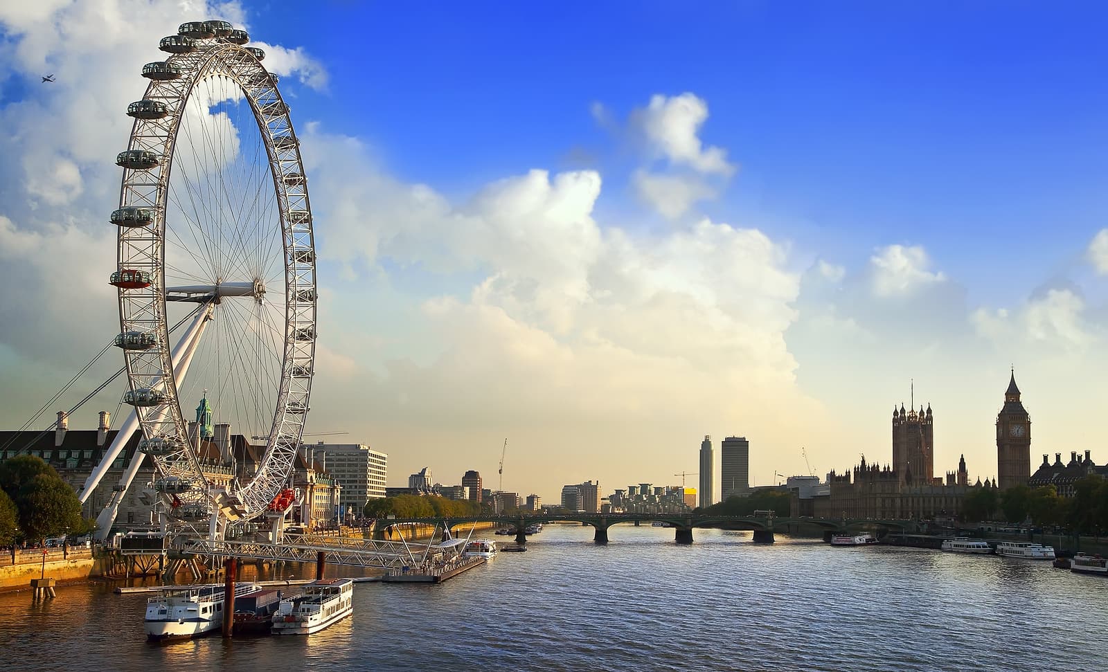 business water prices - London Cityscape with London Eye